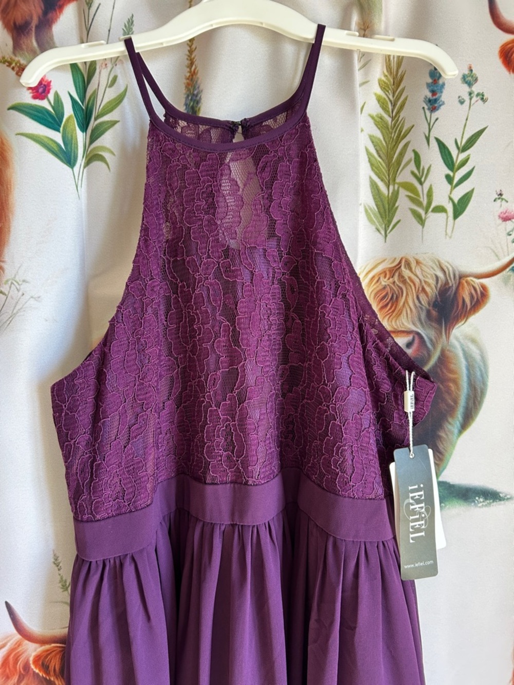 iEFieL Plum Purple Cocktail Dress